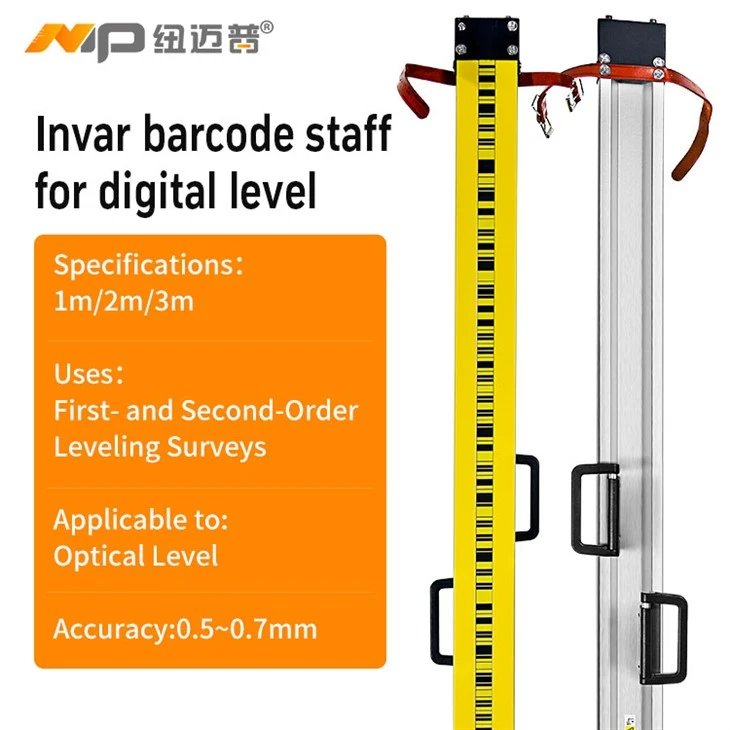 Invar Barcode Staff for Digital Level